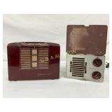 Admiral and Motorola Vintage Radios, Measuring 6in