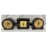 Three Mid-20th Century Electric Clocks by Telechro