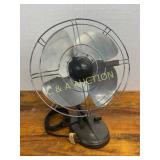 13' Metal Oscillating Desk Fan with Four-Blade Des