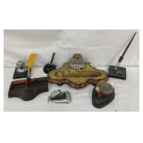 Writing Accessories Including Inkwells, Pen Rests,