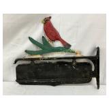 Cast Aluminum Cardinal-Themed Decorative Mailbox B