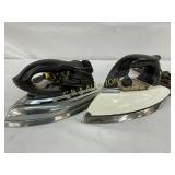 Two Vintage Electric Irons, Including General Elec