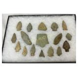 Early Arrowheads in Various Shapes, 1in to 2in