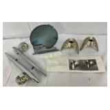 Chrome and Metal Decorative Items, Candle Holders,