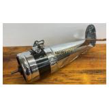 Chrome-Plated Metal Airplane Engine Starter Housin