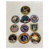 NASA Apollo Mission Embroidered Patches (3-4 Inche