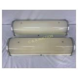 25x5 Cream-Colored Wall-Mounted Light Fixtures wit