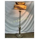 Early Floor Lamp with Double-Tier Fiberglass Shade
