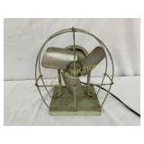 Vintage Electric Desk Fan with Wire Cage, 9x11 Inc