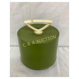 Green Vinyl Record Carrying Case with Assorted 45