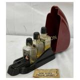 Early Cutex Polish Holder with Bottles and Origina