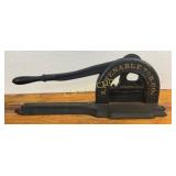 Vintage Cast Iron Tobacco Press, S.W. Venable Tob.