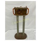 Metal Standing Ashtray with Double Column Support