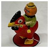 1970-80s Composition Candy Container, ï¿½Man Riding