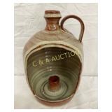 W.C. Cole Pottery Handled Jug for Candle