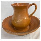 Early Randolph Countyï¿½ Pottery Pitcher and Basin S