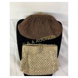 Metallic Evening Bags in Brown and Champagne with