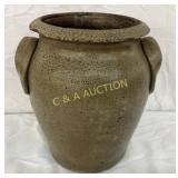 1855 Stamped ES Craven 1G. Salt Glaze Storage Jar