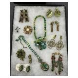 Costume Jewelry Lot Featuring Beaded Necklaces, Ea