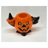 Plastic Jack-Oï¿½-Lantern Candy Container w/ Witch a