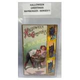 Emb. Bamberger Halloween Postcard, ï¿½Halloween Gree