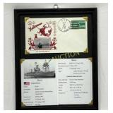 Framed U.S.S. Doyle (DMS-34) First-Day Cover with
