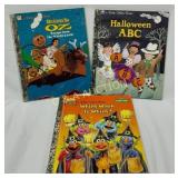 (3) Little Golden Books Including Halloween Titles