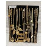 Gold-Tone Costume Jewelry Necklaces and Pendants D