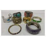 Eight Assorted Bracelets, Including Fornash