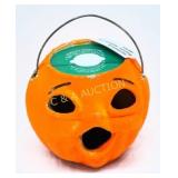 Papier-Mï¿½chï¿½ Pumpkin Lantern w/ Metal Handle, 6x5