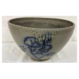 Jugtown Pottery Cobalt-Decorated Punch Bowl, 1940s