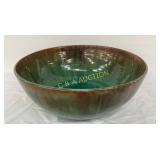 Cole Pottery 10 1/2 Inch Glazed Pottery Bowl