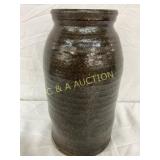Early 1900s Stoneware Pottery Jar, Possibly Edgefi