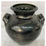 Cole Pottery Jar w/ Frog Skin Glaze, 7in. Tall