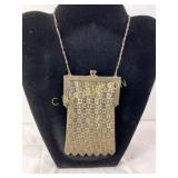Metal Mesh Evening Purse with Chain Handle