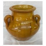 Early JB Cole Triple-Handle Vase, 7 Inches Tall