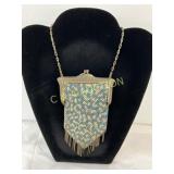 Whiting & Davis Co. Silver-Tone Chain Mail Evening