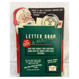 Vintage Cardboard Santa Claus Mailbox Display, 13