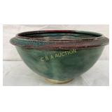Ben Owen III Chinese Blue Pottery Bowl, 10in., 200