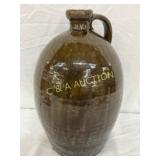 1G. Nelson Bass Pottery Jug with Handle and NB Mar