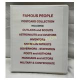 Famous People Postcards in Binder