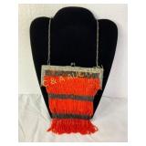Czechoslovakian Beaded Purse with Metal Frame and