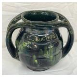 AR Cole Pottery Spider Vase with multi-color Glaze