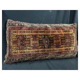 Handwoven Saddle Bag Converted to Tribal Pillow