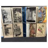 375+ Antique & Vintage Postcards Album NYS, RPPCs
