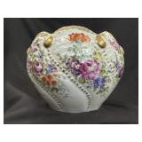Dresden Hand-painted Porcelain Centerpiece Bowl