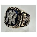 1977 Yankees World Series 10K Slsman Ring RJackson