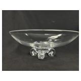 Signed Steuben Crystal 11' Footed Center Bowl