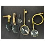 6 Magnifying Glasses w/Novelty Handle & Design