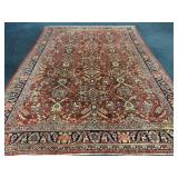 Semi-Antique Oriental Hand-Knotted Floral Area Rug